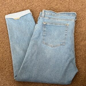 Classic Light Blue Straight Leg Jeans